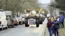 A musical arrival in Crediton for one of the charity run tractors, video Alan Quick IMG_0918
