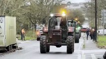 Tractors arriving in Crediton to take part in the charity tractor run, video Alan Quick IMG_0916