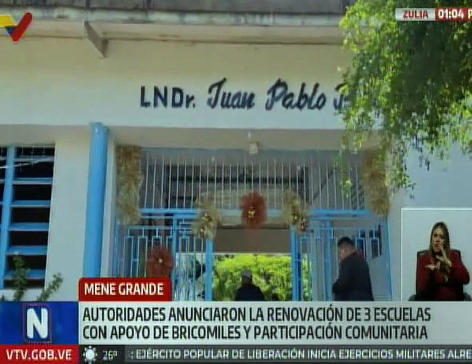 Gobierno Nacional fortalece el sector educativo con la renovación de 3 Escuelas en el edo. Zulia