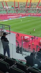 حزن شديد من اللاعب.. خروج مهند لاشين مصاب أمام أنجولا