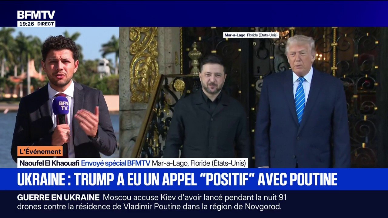 Plan de paix pour l'Ukraine: Donald Trump indique qu'il a eu un appel "positif" avec Vladimir Poutine