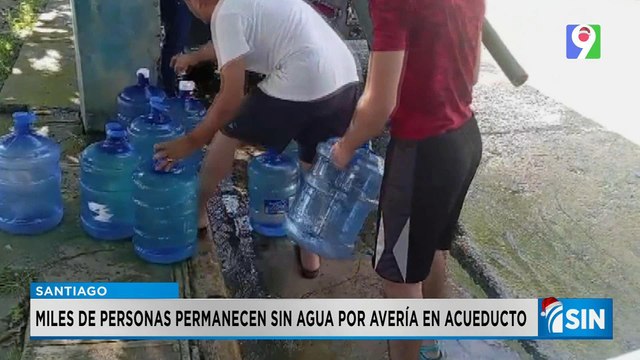Avería deja sin agua a miles de residentes en distintos puntos de Santiago| Primera Emisión SIN