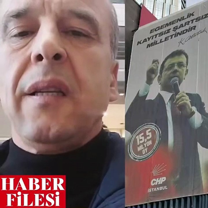 CHP’de ‘İmamoğlu’ Çatlağı! Yolsuzluktan Tutuklanan ismin afişine suç duyurusu!