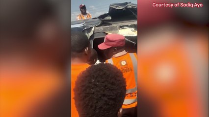 Anthony Joshua Seen Leaving Wrecked Car in Visible Pain After Fatal Crash in Nigeria