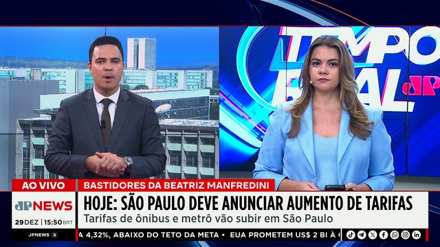 São Paulo deve anunciar aumento nas tarifas de ônibus e metrô | TEMPO REAL