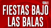 Fiestas bajo las balas: un hombre se grabó disparando al aire con una escopeta