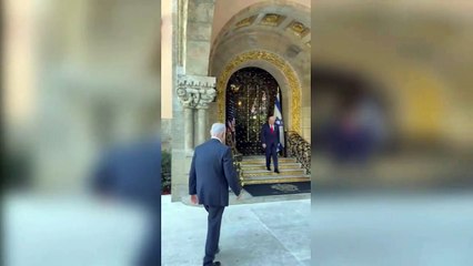 Netanyahu llega a Mar-a-Lago en Florida para reunirse con Trump