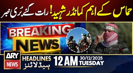Prime Time Headlines | ARY News 12 AM Headlines | 30th Dec 2025