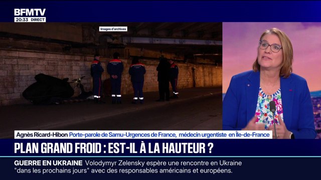 Plan grand froid en Île-de-France: Ce plan est beaucoup mieux en préventif [...] c'est très important , explique Agnès Ricard-Hibon, porte-parole de Samu-Urgences France