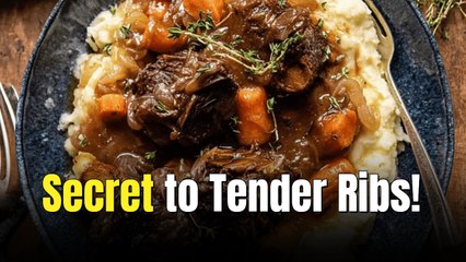 Cider Braised Short Ribs with Caramelized Onions