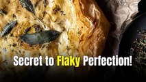 Skillet Chicken Broccoli Pot Pie with Garlic Butter Phyllo Crust