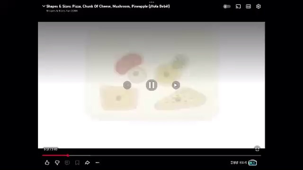 Shapes & Sizes ep 18 Pizza Chunk of Cheese Mushroom Pineapple