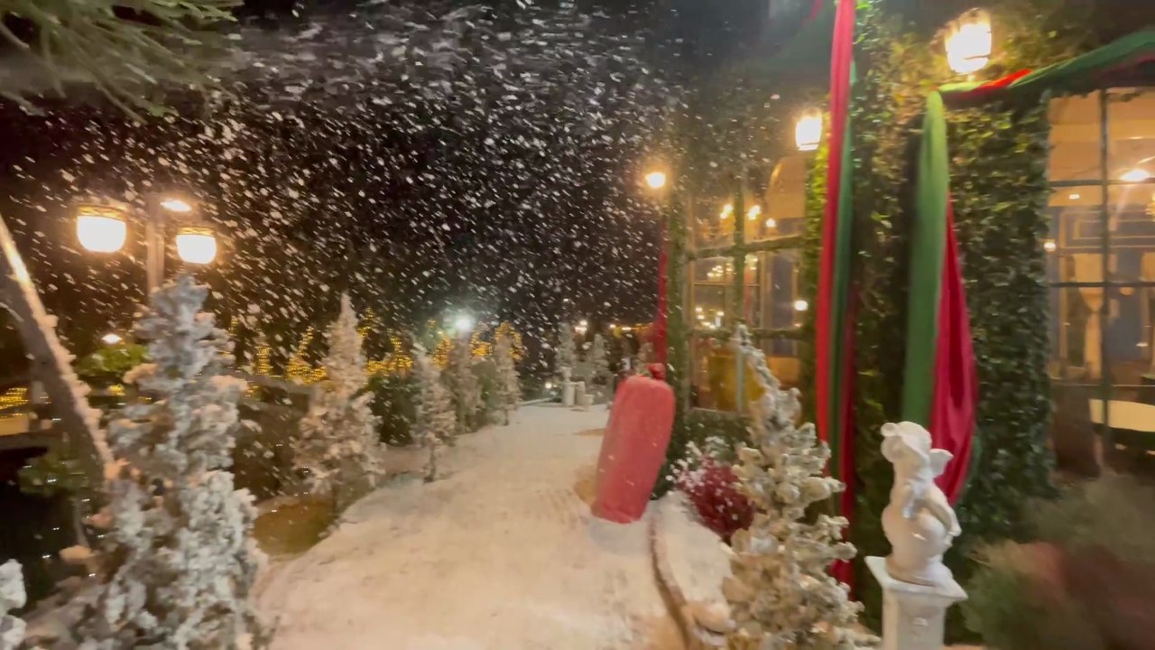 Merry Christmas Pancheeva Cafe Sai Noi Thailand