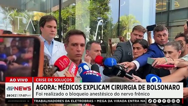 Médicos de Bolsonaro explicam sobre cirurgia: “Foi super tranquila, vai ficar em observação agora”