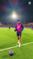 Ronald Araújo presente no treino do Barcelona