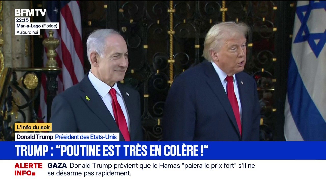 Attaque ukrainienne contre le domicile de Vladimir Poutine: Donald Trump a indiqué qu'il "était très en colère"