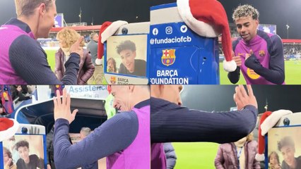 El Barça regaló una sonrisa a los niños hospitalizados durante su entrenamiento a puerta abierta