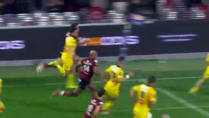 TOP 14 - Essai de Romain NTAMACK (ST) - Stade Toulousain - Stade Rochelais