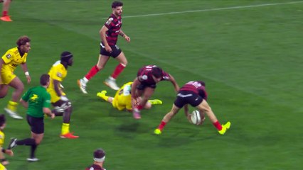 TOP 14 - Essai de Nolann LE GARREC (SR) - Stade Toulousain - Stade Rochelais