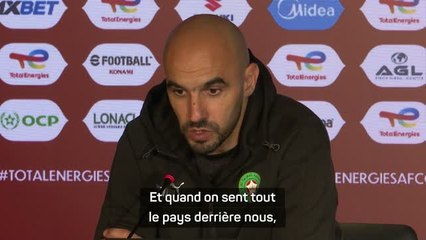 Maroc - Regragui : “L'objectif, c'est l'union sacrée, il n’y a plus de calculs”