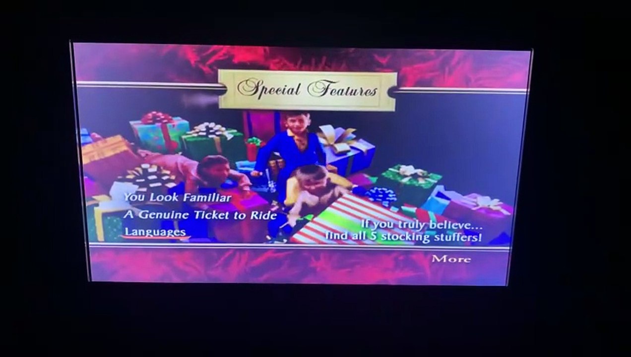 The Polar Express 2 Disc Widescreen Edition 2005 Disc 2 DVD Menu Walkthrough Australia