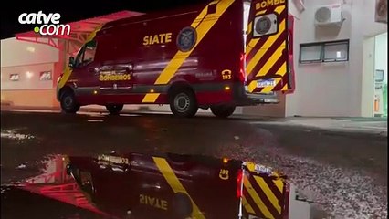 Jovem fica ferido após acidente de trânsito no bairro Interlagos, em Cascavel