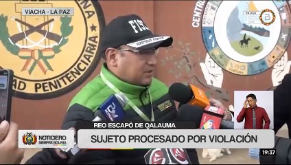 Se fuga un privado de libertad del centro Qalauma; Fiscalía intensifica investigaciones