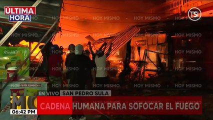 Cuerpo de Bomberos rescata a varios menores atrapados por llamas de incendioen San Pedro Sula