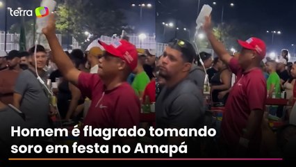 Paciente é flagrado tomando soro em festa no Amapá após fugir de atendimento