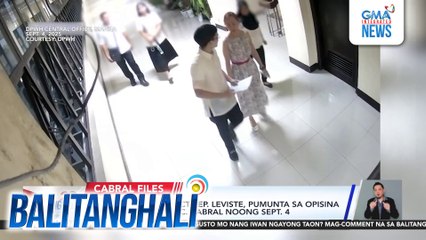 Batangas 1st Dist. Rep.  Leviste, pumunta sa opisina ni dating DPWH Usec. Cabral noong Sept. 4 | Balitanghali