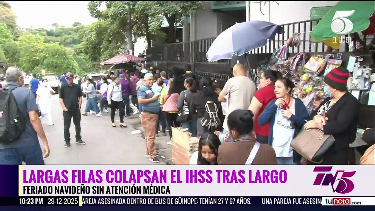 Pacientes sin medicinas ni consultas por feriado de Navidad y Año Nuevo en el IHSS