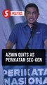 Azmin resigns as Perikatan sec-gen after Muhyiddin’s exit