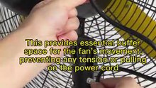 Proper Securing of the Industrial Fan Power Cord