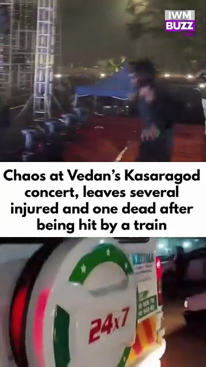 A stampede-like situation broke out during Malayalam rapper Vedan’s concert in Kasaragod, causing panic near the festival venue. Around 15 people, including children, were hospitalised with injuries. Reports also state that two young men were hit by a tra