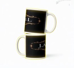 Taza negra brillante – colección J.A.M.L