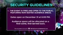 GMA Kapuso Countdown to 2026: Security guidelines
