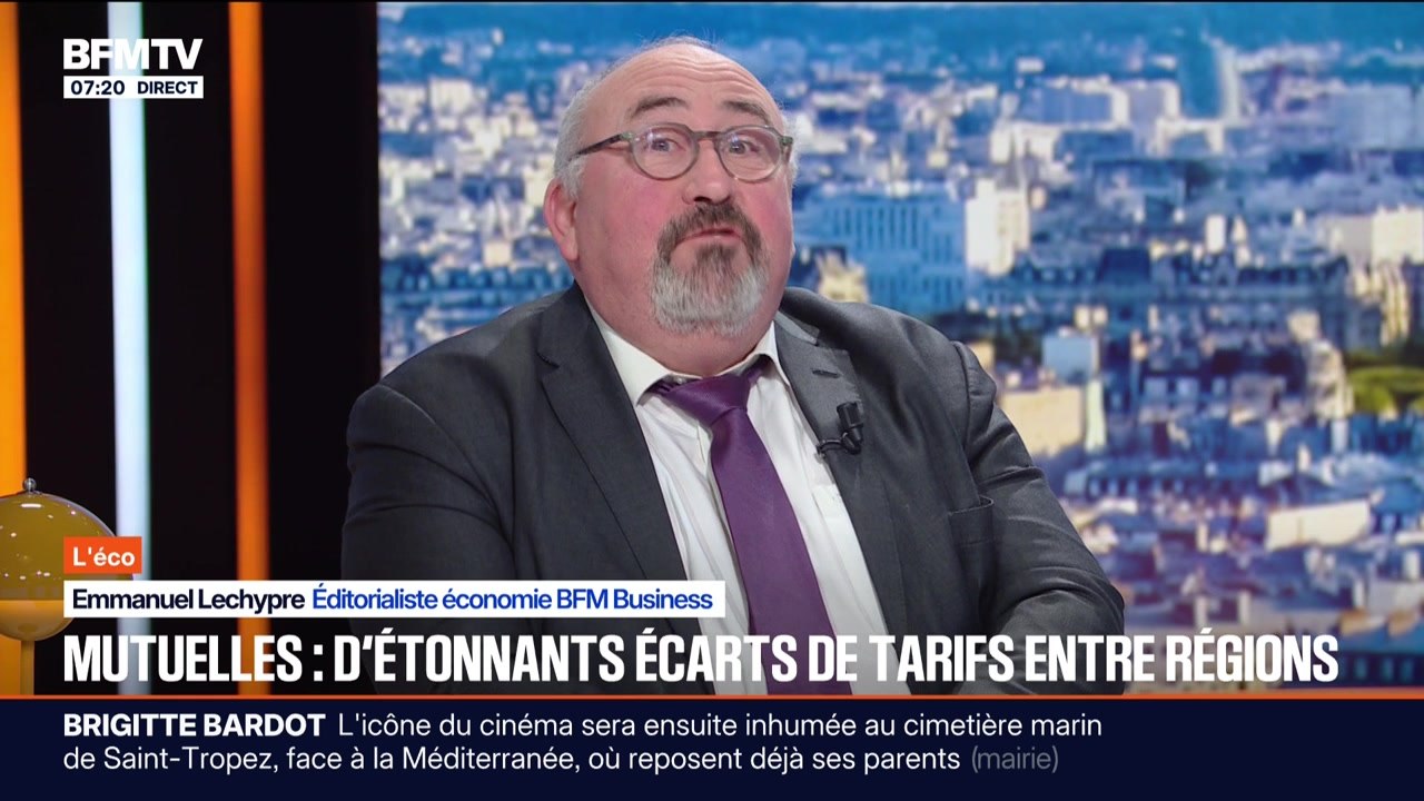 BFM éco : Mutuelles, d'étonnants écarts de tarifs entre régions - 30/12