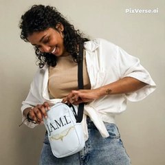 Bolso cruzado blanco – colección J.A.M.L