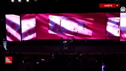 Suriye'nin başkenti Şam’da yeni banknotların tanıtımı yapıldı