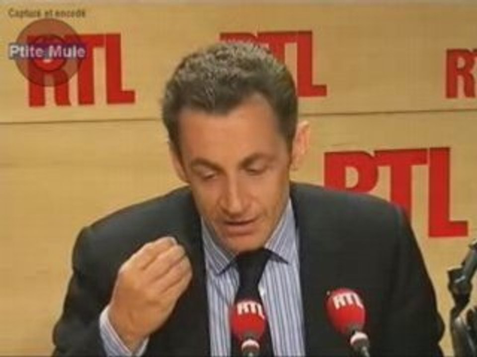 Sarko à RTL sur la croissance & le travail