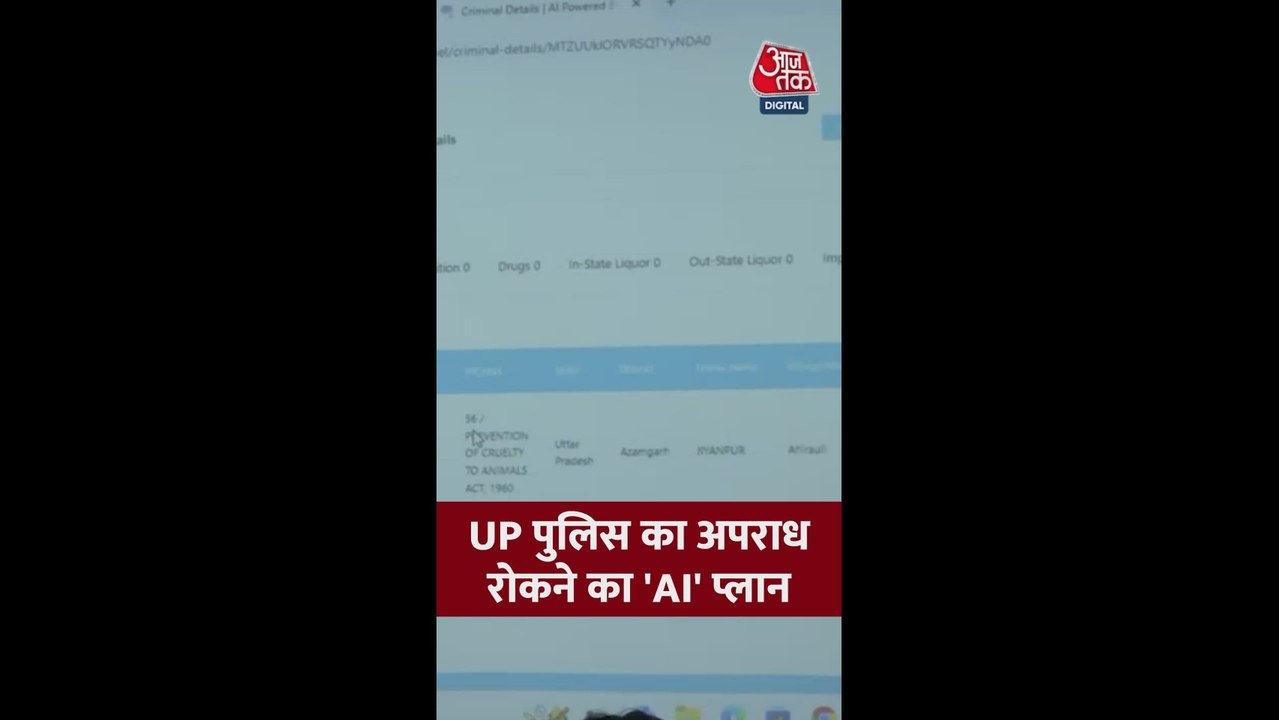UP पुलिस ने बनाया अपराध रोकने का 'AI' प्लान