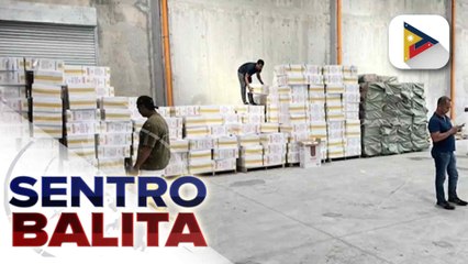 Higit P120M na halaga ng mga smuggled na sigarilyo, nakumpiska ng PNP-HPG sa isang warehouse sa Pampanga | ulat ni Ryan Lesigues