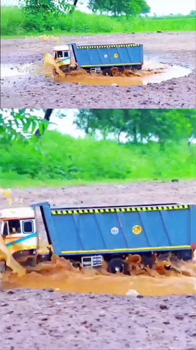 Dumper on field