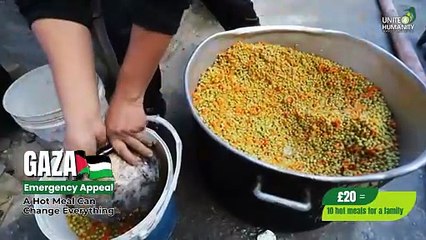 Feeding Gaza’s Children: One Hot Meal at a Time 🍲 | Unite 4 Humanity
