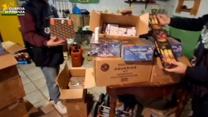Sequestrati a Messina 120mila fuochi artificio nascosti in depositi clandestini: un arresto | Il video dell'operazione