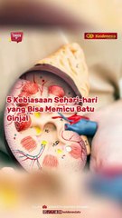 5 Kebiasaan Sehari-hari yang Bisa Memicu Batu Ginjal