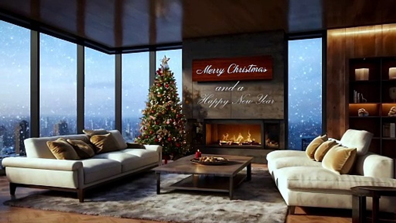 Gentle Holiday Night Lofi – Calm Focus Music – 1 Hour Loop