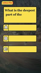 What is the deepest part of the world's oceans