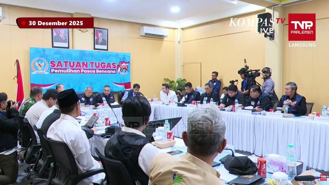 Gubernur Aceh Mualem Sapa Menkeu Purbaya-Raffi Ahmad di Rapat DPR Bahas Pemulihan Pascabencana