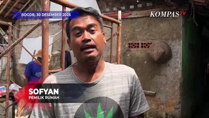 Penampakan Bangkai Pesawat Timpa Rumah Warga Akibat Angin Kencang Terjang Bogor
